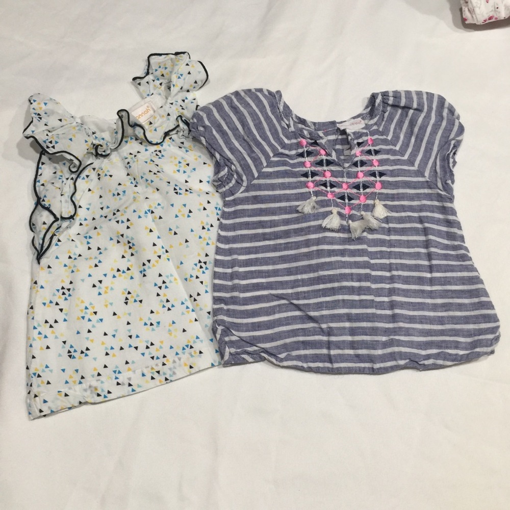 Two Savannah girls 24 months tops bundle